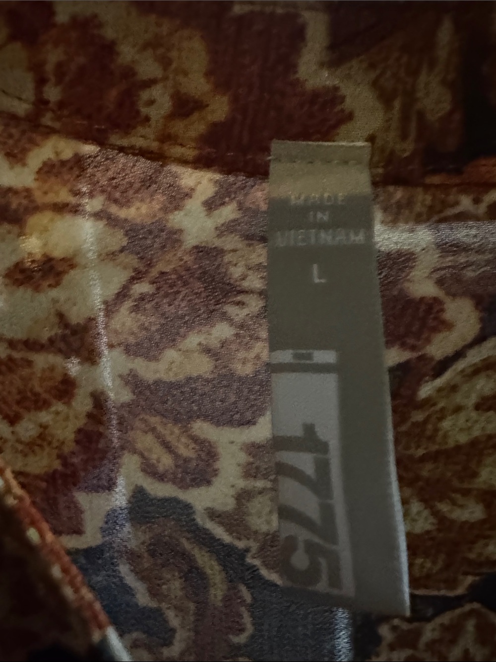 Sheer Floral Open-Front Tunic - Rust Multi - Picture 2 of 5